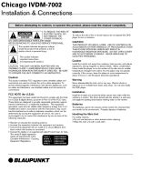 Blaupunkt Chicago-IVDM-7002 - Owners Manual